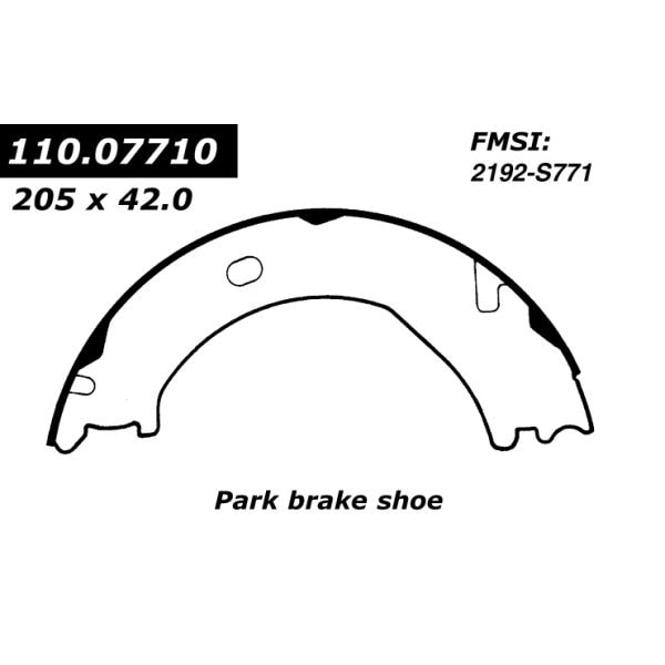 Centric Parts Centric Brake Shoes, 111.07710 111.07710 - main